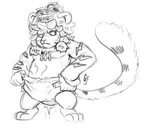 clothed clothing diaper feces male simple_background soiled_diaper solo unclean_diaper used_diaper wearing_diaper white_background waitfurgodot gunfire_reborn lei_luo_(gunfire_reborn) monochrome sketch