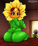 areola bed bedroom big_butt breasts butt clothed clothed/nude clothed_male clothing duo female flower furniture heart_symbol male nipples nude on_bed plant sitting sitting_on_bed slightly_chubby slightly_chubby_female yellow_areola yellow_nipples blobslimey electronic_arts plants_vs._zombies plants_vs._zombies_heroes popcap_games solar_flare_(pvz) elemental_creature elemental_humanoid flora_fauna flower_creature flower_humanoid humanoid plant_humanoid sunflower_(pvz) absurd_res hi_res