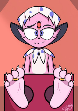 4_toes ambiguous_gender anthro claws countershade_feet countershading digit_ring feathers feet foot_fetish foot_focus fur humanoid_feet jewelry male paws pink_body pink_fur plantigrade presenting purple_eyes restraints ring simple_background smile smiling_at_viewer smirk smirking_at_viewer soles solo stocks toe_ring toes two_tone_feet two_tone_paws chilam1balam nintendo pokemon fan_character kerolink generation_4_pokemon pokemon_(species) weavile animated digital_media_(artwork)