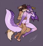 4_toes 5_fingers anthro anthro_on_anthro anthro_penetrated anthro_penetrating anthro_penetrating_anthro areola blue_eyes blush brown_body brown_fur brown_hair brown_tail claws countershade_torso countershading duo erection feet female female_penetrated fingers french_kissing fur genitals hair kissing male male/female male_penetrating male_penetrating_female navel nipples nude nude_anthro nude_female nude_male open_mouth penetration penile penile_penetration penis penis_in_vagina purple_body purple_fur purple_hair purple_tail sex tail toe_claws toes tongue vaginal vaginal_penetration vulva yellow_eyes dragonfu canid canine fox mammal 2025 digital_media_(artwork) hi_res