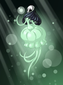 4_eyes 4_legs 6_limbs anthro biped bubble cowl featureless_chest female levitation light light_beam mask mostly_nude multi_eye small_waist solo sunbeam sunlight tentacle_arms tentacle_legs underwater wasp_waist water wearing_mask wide_hips eidel-elias-weise hollow_knight_(franchise) team_cherry monomon_the_teacher_(hollow_knight) animal_humanoid aquatic aquatic_humanoid cnidarian cnidarian_humanoid humanoid jellyfish_humanoid medusozoan medusozoan_humanoid absurd_res hi_res