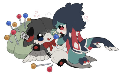 anthro anthro_on_anthro anthro_penetrated anthro_penetrating anthro_penetrating_anthro bedroom_eyes belly blue_body blue_fur blue_hair blue_tail blush bodily_fluids brown_body brown_feathers cotton duo feathered_tail feathered_wings feathers feet female female_penetrated floppy_ears fur genitals grey_body grey_feathers hair handpaw hindpaw kemono kneeling leg_markings lop_ears male male/female male_penetrating male_penetrating_female markings multicolored_body multicolored_ears multicolored_fur multicolored_tail narrowed_eyes neck_tuft nervous nervous_smile nervous_sweat open_mouth open_smile pawpads paws penetration penile penile_penetration penis penis_in_vagina pincushion pink_penis plushie plushophilia red_belly red_bow red_ears red_eyes red_pawpads red_tail seductive sex simple_background smile socks_(marking) spread_legs spreading stab stuffing sweat tail tail_tuft tail_wings teal_body teal_fur toeless_(marking) tuft two_tone_ears unusual_anatomy unusual_tail unusual_wing_placement vaginal vaginal_penetration white_background white_toes wings jejejunum mythology jejunum_(jejejunum) robin_(jejejunum) animate_inanimate apodiform avian bird chimney_swift dragon eastern_dragon living_plushie mythological_creature mythological_scalie scalie swift_(bird) 2026 digital_drawing_(artwork) digital_media_(artwork) english_description firealpaca_(artwork) full-length_portrait hi_res portrait