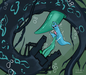 2_toes anal animal_genitalia anthro anus blue_body bodily_fluids cum cum_in_water cum_underwater cum_while_rimmed duo external_gills feet feral genital_fluids genital_slit genitals gills handjob licking long_body long_tongue male male/male male_penetrated oral penetration penile penis penis_size_difference pink_penis pink_sclera rimmee_giving_handjob rimmer_receiving_handjob rimming sex simple_background size_difference smaller_penetrated tail tapering_penis text thick_tail toes tongue tongue_out tongue_penetration two-handed_handjob underwater underwater_sex water gurli rain_world videocult rivulet_(rain_world) leviathan_(rain_world) slugcat 2025 artist_name digital_drawing_(artwork) digital_media_(artwork) hi_res