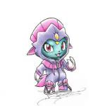 ambiguous_gender anthro claws clothing cosplay costume evolutionary_family feral hoodie jacket looking_at_viewer pokemon_costume red_eyes simple_background solo topwear white_background itsbirdyart nintendo pokemon generation_2_pokemon generation_4_pokemon pokemon_(species) sneasel weavile better_version_at_source colored_pencil_(artwork) irreplaceable_bvas low_res traditional_media_(artwork)