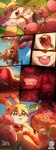 anthro bodily_fluids digestion digestion_noises duo esophagus feet female male male/female open_mouth organs pawpads paws saliva saliva_string soles stomach swallowing toes tongue uvula vore x-ray_view zapor666 canid canine canis lagomorph leporid mammal rabbit wolf absurd_res comic hi_res