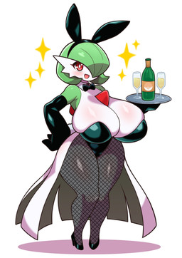 alcohol beverage big_breasts blush bow_tie breasts chest_spike cleavage cleavage_overflow clothed clothing dress fake_ears fake_rabbit_ears female female_humanoid fishnet_clothing fishnet_leggings fishnet_legwear footwear glass gloves green_body green_hair hair handwear high_heels huge_breasts leggings legwear leotard looking_at_viewer multicolored_body open_mouth open_smile pseudo_hair red_eyes shoes short_tail simple_background smile solo spikes spikes_(anatomy) tail thigh_highs white_background white_body sigruku nintendo pokemon gardevoir generation_3_pokemon humanoid pokemon_(species) 2026 digital_drawing_(artwork) digital_media_(artwork) hi_res