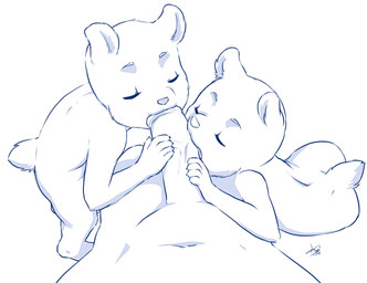 age_difference ambiguous_gender ambiguous_on_human ambiguous_penetrated anthro anthro_penetrated biped collaborative collaborative_fellatio collaborative_oral collaborative_sex duo erection eyes_closed fellatio first_person_view fur genitals group group_sex human_on_anthro human_penetrating human_penetrating_ambiguous human_penetrating_anthro interspecies lying male male/ambiguous male_on_anthro male_penetrating male_penetrating_ambiguous male_penetrating_anthro male_pov navel nude on_side open_mouth oral penetration penile penis sex simple_background sitting size_difference threesome trio two_subs_one_dom vein veiny_penis young young_anthro aogami bear human mammal 2014