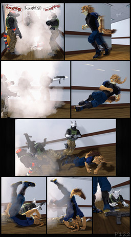 5_fingers action_pose action_scene anthro armor assault_rifle blue_eyes boots bottomwear brown_body brown_fur brown_skin clothed clothed_anthro clothed_male clothing corridor dialogue dialogue_box fingers footwear fur gear gloves group gun hair handgun handwear hospital humanoid_hands inside knife long_hair male mercenary military military_gear military_uniform multicolored_body multicolored_scales orange_body orange_scales pants pistol pose ranged_weapon red_eyes rifle scales shirt shoes short_hair shotgun solo speech_bubble submachine_gun tail topwear trio uniform vest weapon white_body white_fur white_skin yellow_body yellow_fur yellow_skin xpasha122x petruz_(modeler) unauthorized_life alan_(petruz) cattle_(petruz) dobermann_(petruz) snake_(petruz) bovid bovine canid canine canis cattle dobermann domestic_dog jackal mammal pinscher reptile scalie snake 3d_(artwork) absurd_res comic digital_media_(artwork) hi_res