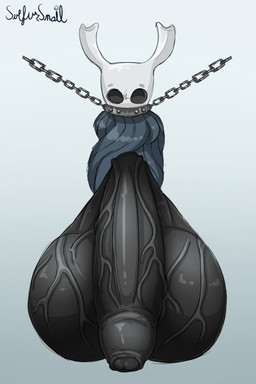 armor balls big_balls big_penis black_balls black_body black_eyes black_penis black_skin bound chain chain_collar chain_leash chained cloak cloak_only clothing collar featureless_face flaccid foreskin genitals headgear helmet horn huge_balls huge_penis humanoid_genitalia humanoid_penis hyper hyper_balls hyper_genitalia hyper_penis leash long_penis male partially_retracted_foreskin penis simple_background small_but_hung solo thick_penis vein veiny_balls veiny_penis sulfur_snail_(artist) hollow_knight_(franchise) team_cherry the_knight_(hollow_knight) arthropod humanoid insect vessel_(species) 2021 2:3 cel_shading colored colored_sketch digital_media_(artwork) hi_res shaded signature sketch