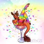 anthro balls barbel_(anatomy) biped blush brown_balls brown_body brown_hair brown_nipples brown_penis circumcised clothing cocktail_glass confetti container countershade_feet countershade_torso countershading cup darkened_genitalia drinking_glass erection feet femboy fingers flesh_whiskers genitals glans glass glass_container glass_cup hair horn humanoid_feet humanoid_genitalia humanoid_penis legwear male multicolored_clothing multicolored_legwear multicolored_thigh_highs nipples one_eye_closed penis plantigrade rainbow_clothing rainbow_legwear rainbow_thigh_highs raised_foot small_balls small_penis solo super_gay tail tail_tuft thigh_highs tongue tongue_out tuft conditional_dnp poppin mythology new_year_2025 zan_(poppin) dragon eastern_dragon mythological_creature mythological_scalie scalie 1:1 2025 hi_res