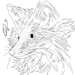 black_and_white canid canine feral fox foxstep_(artist) grey_fox hi_res line_art male mammal monochrome sketch urocyon