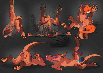 4_fingers anthro anthro_penetrated anus arms_tied ass_up assisted_sex blush bodily_fluids bound burned burning_clothes butt claws clothing damaged_clothing digitigrade disembodied_hand disembodied_penis double_penetration erection feet female female_penetrated fingers flat_chested genital_fluids genitals group hands_behind_back hanging_upside_down holding_leg_up horn looking_at_viewer lying male male/female male_penetrating male_penetrating_female nude on_side oral oral_penetration orange_body penetration penile penile_penetration penis penis_in_mouth penis_in_vagina presenting presenting_vulva raised_leg raised_tail red_sclera robe rope scales sex simple_background smile smoke soles solo_focus spread_legs spread_vulva spreading tail toe_claws toes trap_(contrivance) trapped trio upside_down vaginal vaginal_fluids vaginal_penetration vulva wardrobe_malfunction yellow_eyes flamespitter citrus_(flamespitter) veks kobold scalie 2025 absurd_res digital_drawing_(artwork) digital_media_(artwork) hi_res