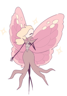 anthro blonde_hair bodily_fluids eyes_closed female hair insect_wings simple_background solo tears white_background wings weeeeps hollow_knight_(franchise) team_cherry marissa_(hollow_knight) arthropod butterfly insect lepidopteran 2018 hi_res