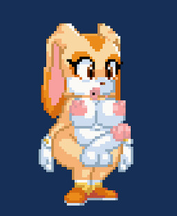 anthro balls big_balls big_butt big_penis bimbo_anthro breasts butt erection genitals gynomorph humanoid_genitalia humanoid_penis intersex penis slightly_chubby solo francyszz3 sega sonic_the_hedgehog_(series) cream_the_rabbit lagomorph leporid mammal rabbit animated low_res
