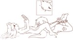 anthro anthro_on_anthro bdsm bondage bound cunnilingus duo ejaculation erection female flat_chested footprint gaming genitals hair holding_object interspecies loli male male/female markings navel nipples oral pawprint pawprint_(marking) penis playing_video_game scut_tail sex short_tail shota tail vaginal young young_anthro young_on_young aogami nintendo nintendo_ds nintendo_ds_family jeffybunny pyravia canid canine fox hybrid lagomorph leporid mammal mustelid otter rabbit 2022 absurd_res hi_res monochrome signature