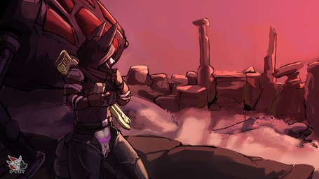 clothed clothing exposed female looking_away ornithopter partially_clothed sand solo standing unzipped unzipped_pants weapon weapon_on_back zipper dune_(series) mammal novabeast hi_res tagme