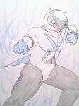 anthro anthrofied blue_eyes male muscular muscular_anthro muscular_male open_mouth pecs pokemorph solo zazpihuts nintendo pokemon fan_character generation_3_pokemon latios legendary_pokemon pokemon_(species) 3:4