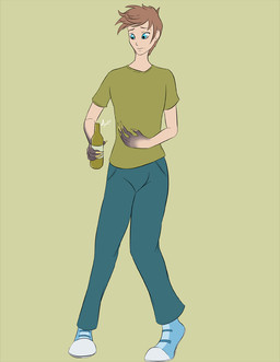 biped blue_clothing blue_eyes blue_footwear blue_shoes bottomwear claw_growth claws clothed clothed_human clothing footwear fully_clothed fully_clothed_human green_background green_clothing green_shirt green_topwear growth looking_at_own_hand looking_at_self male monotone_background pants shirt shoes simple_background solo topwear transformation sepisnake cobra_cola human mammal 2014