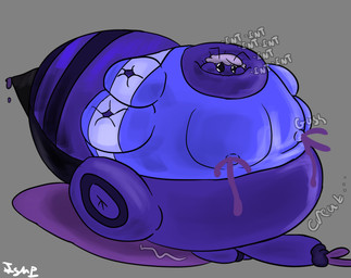 4_arms antennae_(anatomy) anthro blueberry_inflation bodily_fluids clothing genitals gynomorph hyper_abdomen hyper_obese inflation intelligence_loss intersex lactating lactating_juice lactating_through_clothing multi_arm multi_limb obese orgasm overweight penis solo sound_effects tracksuit unusual_bodily_fluids unusual_lactation wet wet_clothing ishitmypants vene_(ishitmypants) arthropod bee hymenopteran insect herm_(lore)