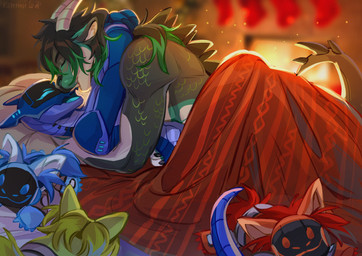 anthro black_hair blue_hair hair horn machine open_mouth smile tail teeth tongue kammi-lu mythology android dragon mythological_creature mythological_scalie protogen robot scalie synth_(vader-san) wingless_dragon 2022 digital_media_(artwork)