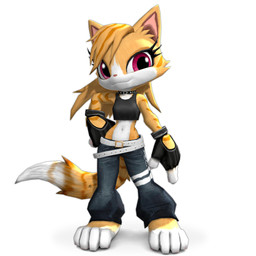 anthro barefoot belt bottomwear choker clothing countershading crop_top dipstick_tail eyelashes feet female fingerless_gloves fur gloves hair handwear jewelry long_hair markings necklace orange_body orange_fur pants pink_eyes shirt solo striped_body striped_fur striped_markings striped_tail stripes tail tail_markings topwear white_body white_countershading lijia_films taiwan_coolfox shooki_the_cat surechie_(taiwan_coolfox) xiao_qing domestic_cat felid feline felis mammal 1:1 3d_(artwork) digital_media_(artwork) hi_res official_art