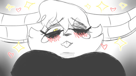 anthro big_breasts blush blush_lines breasts buckteeth cheek_markings clothed clothing ears_down eyebrow_through_hair eyebrows eyelashes eyewear facial_markings female first_person_view fur glasses hair head_markings heart_symbol huge_breasts looking_at_viewer looking_down looking_down_at_viewer machine markings pivoted_ears pompadour raised_eyebrows showing_teeth simple_background smile solo sparks sunglasses teeth translucent translucent_hair tuft white_body yellow_eyes tunk_saray_lovesta five_nights_at_freddy's scottgames vanilla_(tunk_saray_lovesta) android animatronic hare lagomorph leporid mammal rabbit robot 16:9 2022 digital_media_(artwork) widescreen