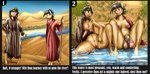 ancient_judea andromorph anthro bathing_together desert detailed_background dialogue duo flat_chested genitals gynomorph historical_porn horn humanoid_genitalia humanoid_penis intersex looking_at_viewer male penis religion river talking_to_another talking_to_viewer text wet wet_body juninhooficial hasbro judaism my_little_pony mythology avigail_(juninhooficial) chedva_(juninhooficial) equid equine horse mammal mythological_creature mythological_equine pony unicorn absurd_res english_text hi_res huge_filesize story story_in_description