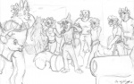 anthro dormitory female group male school simple_background tail white_background chris_mckinley associated_student_bodies cletis_"tiny"_morton daniel_king david_mears joel_the_lemur marcus_paxten richard_sebastian tina_devereaux vincent_donneman canid canine canis deer felid hyena lemur lion mammal mephitid pantherine primate procyonid raccoon ring-tailed_lemur skunk strepsirrhine striped_hyena tiger wolf greyscale monochrome