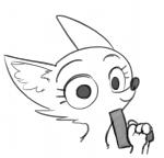 2017 3_fingers anthro arctic_fox canid canine disney eyelashes female fingers fox fuel_(artist) greyscale gun handgun headshot_portrait holding_object imminent_death imminent_suicide inner_ear_fluff looking_at_viewer mammal monochrome pistol portrait ranged_weapon reaction_image simple_background skye_(zootopia) smile solo suicidal suicide true_fox tuft weapon white_background zootopia