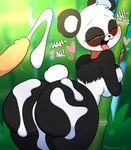 anthro bamboo big_breasts big_butt bodily_fluids breasts butt cum cum_in_pussy cum_inside cum_on_butt duo ejaculation female genital_fluids heart_eyes heart_symbol huge_butt male male/female moan shaking_butt tongue tongue_out wiggle puppysnackz epic_games fortnite fortnite:_battle_royale panda_team_leader bear giant_panda mammal hi_res