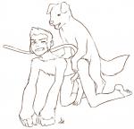 anal anal_penetration anthro anthro_on_feral anthro_penetrated bestiality duo erection feral feral_penetrating feral_penetrating_anthro foreskin genitals humanoid_genitalia humanoid_penis interspecies male male/male male_on_feral male_penetrated male_penetrating male_penetrating_male nude partially_retracted_foreskin penetration penis sex aogami dc_comics young_justice beast_boy canid canine canis domestic_dog haplorhine mammal monkey primate 2015