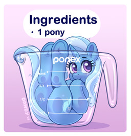 blue_body blue_hair blue_tail container cup female feral hair horn measuring_cup multicolored_hair pink_background purple_eyes simple_background solo tail two_tone_hair two_tone_tail dandy_(artist) friendship_is_magic hasbro my_little_pony mythology trixie_(mlp) equid equine mammal mythological_creature mythological_equine unicorn absurd_res hi_res