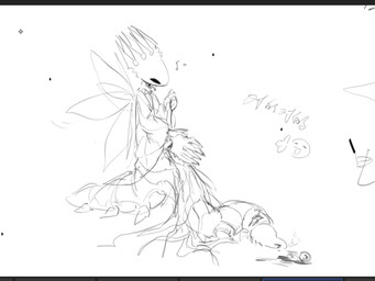 6_wings 7_horns 8_legs art_program_in_frame black_eyes bottomless bottomless_taur clothed clothing collar corpse cursor death duo egg eye_penetration eye_socket female flapping_wings from_front_position gash gesture gore gore_focus gouged_out_eye hand_gesture hand_on_forehead hand_on_head happy holding_leash holding_object horn insect_wings leash leashed_collar licking male male/female motion_lines multi_horn multi_wing musical_note musical_symbol necrophilia nude_taur penis_in_eye robe scribbles selfcest sex simple_background skullfuck square_crossover standing standing_sex symbol tail text thick_tail thumbs_up tongue torn_clothing torn_wing white_background white_body white_clothing white_head white_robe wings wounded chiho_296 hollow_knight_(franchise) team_cherry pale_king_(hollow_knight) arthropod arthropod_taur insect insect_taur taur 2026 chinese_text digital_media_(artwork) handwritten_text hi_res sketch translation_request
