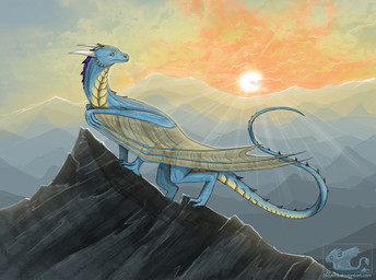ambiguous_gender claws day feral horn membrane_(anatomy) membranous_wings nude outside solo standing sun tail text wings yellow_eyes neytirix mythology dragon mythological_creature mythological_scalie scalie hi_res url