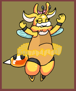accessory antennae_(anatomy) anthro ballerina ballet border bottomwear bow_ribbon clothing dance_shoes dancewear dancing eyes_closed female footwear hair_accessory hair_bow hair_ribbon leotard pointe_shoes raised_arms red_border ribbons shoes skirt smile solo stinger tutu wings capricorndiem456 mythology tribal_hunter arthropod bee dragon honey_bee honey_dragon hybrid hymenopteran insect mythological_creature mythological_scalie scalie hi_res