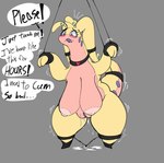 bdsm big_breasts bodily_fluids bound breasts collar cum edging genital_fluids huge_breasts hyper hyper_breasts nude goopyarts mythology nintendo pokemon nan_(goopyarts) dragon generation_6_pokemon goodra mythological_creature mythological_scalie pokemon_(species) scalie hi_res