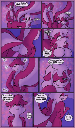 anthro bent_over bent_over_bed dialogue duo female genitals male male/female mommy_kink parent_incest penetration son_penetrating_mother vaginal vaginal_penetration dirty_bunny billy_brambletree carol_brambletree mammal mephitid skunk comic hi_res incest_(lore) mother_(lore) mother_and_child_(lore) mother_and_son_(lore) parent_(lore) parent_and_child_(lore) parent_and_son_(lore) son_(lore)