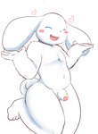 animal_genitalia anthro balls blush eyes_closed floppy_ears fur genitals heart_symbol male on_one_leg open_mouth open_smile penis penis_tip sheath simple_background smile solo standing white_background white_body white_fur kify cinnamoroll sanrio cinnamon_(cinnamoroll) canid canine canis domestic_dog mammal 2018 hi_res