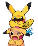 abuse abused bump duo facial_hair feral male male/male mustache scared unknown_artist nintendo pokemon guisaldo generation_1_pokemon pikachu pokemon_(species)