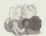 backpack blush clothing duo forked_tongue licking_mouth male male/male not_furry plant selfcest shirt square_crossover tongue topwear lynxfurr adventure_time cartoon_network fern_(adventure_time) finn_the_human elemental_creature elemental_humanoid flora_fauna human humanoid mammal plant_humanoid graphite_(artwork) traditional_media_(artwork)