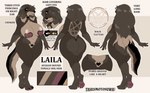 anthro areola big_butt breasts butt claws digitigrade ear_piercing female fur hair hair_over_eye heart_areola heart_pubes nude nude_anthro nude_female occult_symbol pawpads paws pentagram piercing pubes solo symbol tattoo text thick_thighs toe_claws conditional_dnp thaismotosuwa afghan_hound canid canine canis domestic_dog hunting_dog mammal sighthound 2024 absurd_res english_text hi_res model_sheet