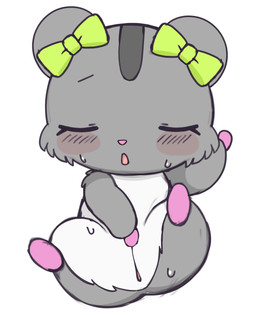 anthro belly blush butt chibi eyes_closed female fur genitals gloves_(marking) grey_body grey_fur leg_markings markings masturbation moan pink_paws ribbons socks_(marking) solo spread_legs spreading striped_markings stripes thick_thighs vaginal vaginal_masturbation vulva white_belly white_markings azuo jewelpet sanrio sega sega_fave amelie_(jewelpet) cricetid hamster mammal rodent 2026 digital_media_(artwork) hi_res