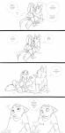 2016 absurd_res anthro bed canid canine clothed clothing comic dialogue digital_media_(artwork) disney duo english_text female fox fur furniture hi_res inter_schminter judy_hopps lagomorph leporid long_ears male mammal monochrome nick_wilde rabbit red_fox simple_background size_difference speech_bubble spintherella text true_fox white_background zootopia