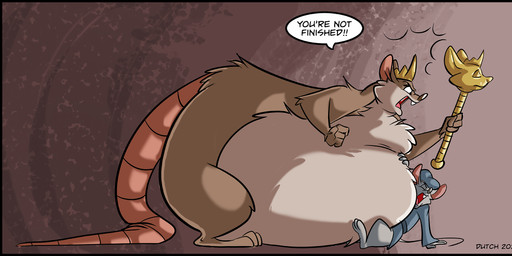 anthro belly belly_squish big_belly big_tail black_border blue_cap blue_gown border buckteeth clothing crown demanding dialogue dominant dominant_anthro dominant_female duo female gold_(metal) gown hat headgear headwear long_tail male nude nude_anthro nude_female obese obese_anthro obese_female overweight overweight_anthro overweight_female queen royalty scepter speech_bubble squish tail teeth text tiara yelling dutch_(artist) great_queen_rat_(dutch) mammal mouse murid murine rat rodent 2026 english_text hi_res
