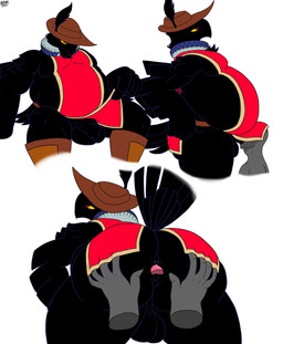 anal anthro backsack ball balls belly big_belly big_butt butt duo foreskin genitals humanoid_genitalia humanoid_penis male male/male oral overweight overweight_male penis presenting presenting_penis revealing_penis rimming sex solo_focus pizzaozzy kings_of_hell anon malphas_(kings_of_hell) avian bird corvid corvus_(genus) crow demon human mammal oscine passerine 2022 absurd_res digital_media_(artwork) hi_res