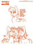 clear_sky_(mlp) comic conditional_dnp dialogue english_text equid equine female friendship_is_magic hasbro horn jcosneverexisted mammal monochrome my_little_pony mythological_creature mythological_equine mythology orange_theme pegasus rainbow_dash_(mlp) sketch surprise text unicorn wind_sprint_(mlp) wings young