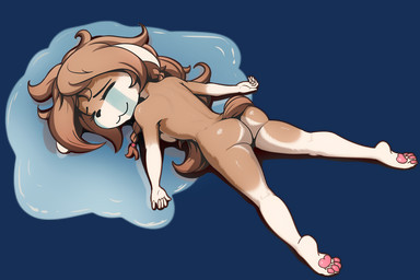 anthro biped breasts bubble_butt butt casual_nudity eyebrows eyes_closed female female_anthro fingers glistening glistening_butt hair high-angle_view long_hair lying medium_breasts nude nude_anthro nude_female on_front pawpads pose solo tail water alcorart conditional_dnp phoebe_(alcorart) bird_dog canid canine canis domestic_dog hunting_dog mammal spaniel 2025 alpha_channel digital_drawing_(artwork) digital_media_(artwork) full-length_portrait portrait shaded simple_shading