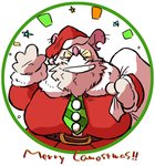 anthro belly blush christmas_clothing christmas_headwear clothing eyes_closed gloves handwear hat headgear headwear holidays male necktie overweight overweight_anthro overweight_male santa_hat solo okudami breeze_in_the_clouds christmas camo_(breeze_in_the_clouds) santa_claus american_opossum mammal marsupial virginia_opossum 2019