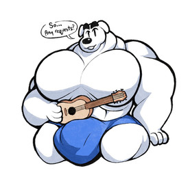 4_fingers abs anthro asking_viewer balls big_balls big_muscles big_pecs big_penis black_eyebrows bulge clothed clothing dialogue eyebrows fingers floppy_ears fur genitals guitar holding_guitar holding_musical_instrument holding_object huge_balls huge_muscles huge_pecs huge_penis hyper hyper_muscles looking_at_viewer male muscular muscular_anthro muscular_arms muscular_male musical_instrument pecs penis plucked_string_instrument quads small_head snout solo speech_bubble string_instrument talking_to_viewer text thick_eyebrows triceps underwear underwear_only white_body white_fur boot_(artist) animal_crossing nintendo k.k._slider canid canine canis domestic_dog hunting_dog jack_russell_terrier mammal terrier 2020 english_text