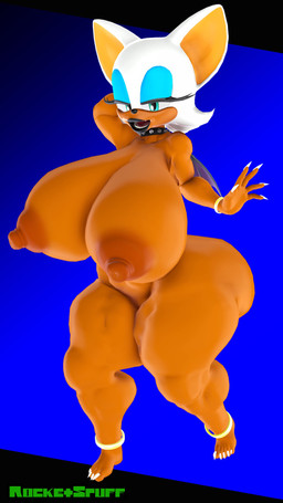 anthro barely_visible_genitalia barely_visible_vulva big_breasts big_butt bracelet breasts butt claws collar fangs female genitals gold_(metal) gold_anklet gold_bracelet gold_jewelry half-closed_eyes hand_behind_head huge_breasts huge_butt jewelry lips narrowed_eyes nude nude_female open_mouth smile solo spiked_collar spikes teeth thick_lips thick_thighs toe_claws vulva rocketspuff sega sonic_the_hedgehog_(series) rouge_the_bat bat mammal absurd_res hi_res